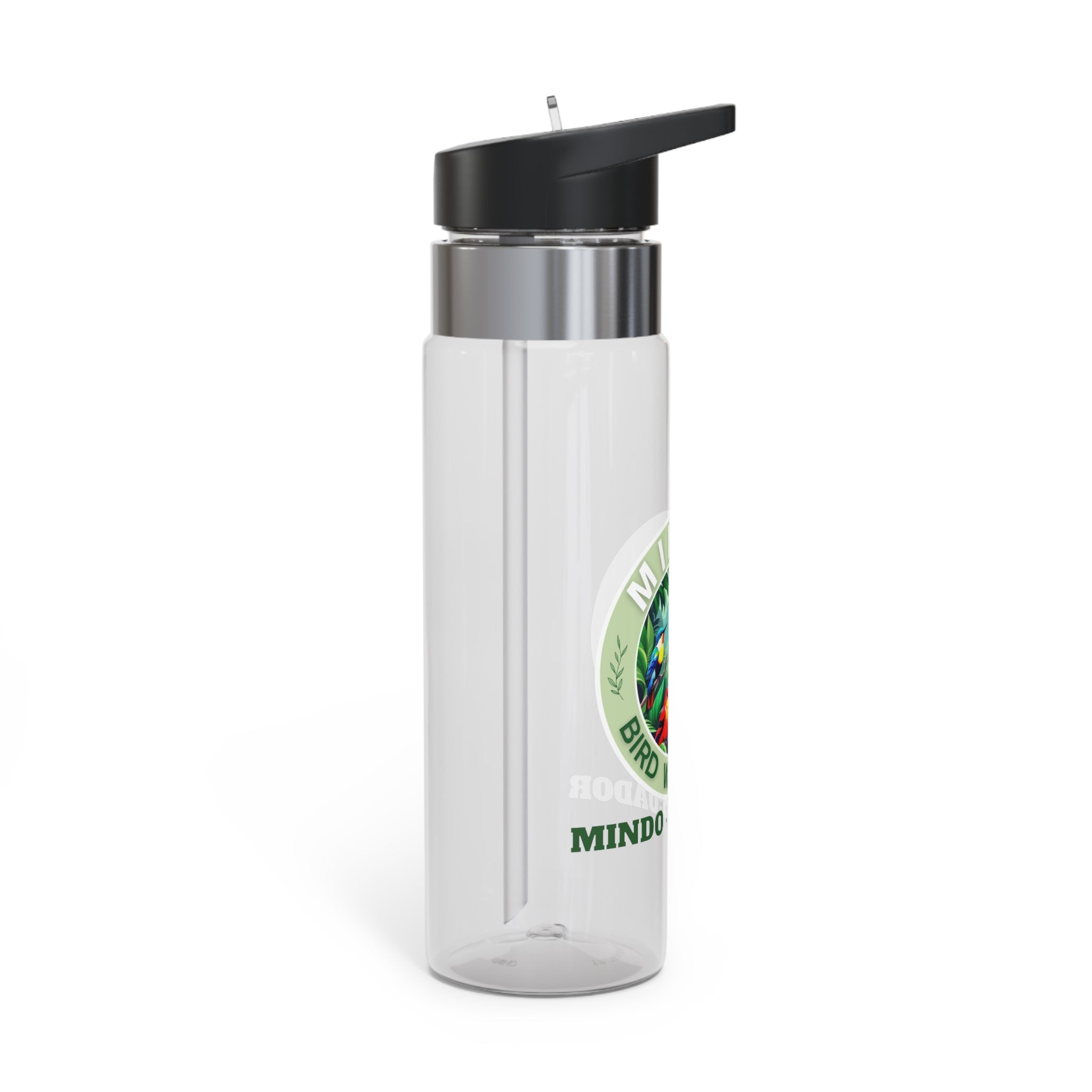Mindo Bird Watching Water Bottle — 20oz Tritan Sport Bottle with Tropical Logo