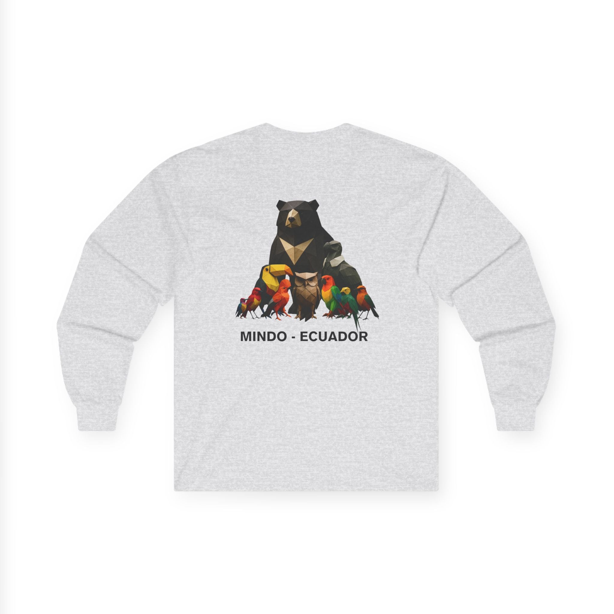 MBW Family Long Sleeve Tee — Spectacled Bear & Cloud Forest Birds — Mindo • Ecuador