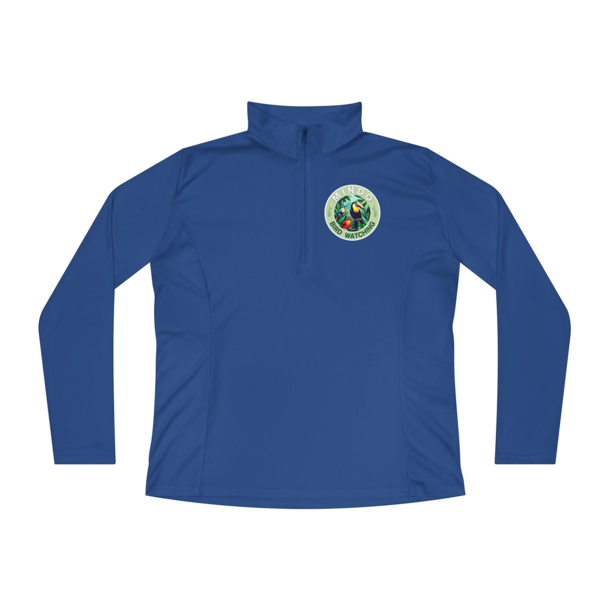 Ladies Quarter-Zip Pullover — Mindo Bird Watching Badge (Mindo, Ecuador)